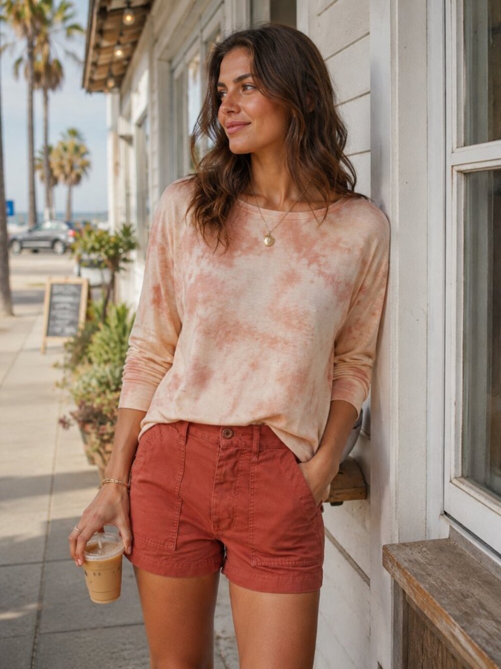 AMO tie dye long sleeve shirt